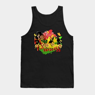 Black Princess, Juneteenth, Black Girl, Juneteenth Princess Tank Top